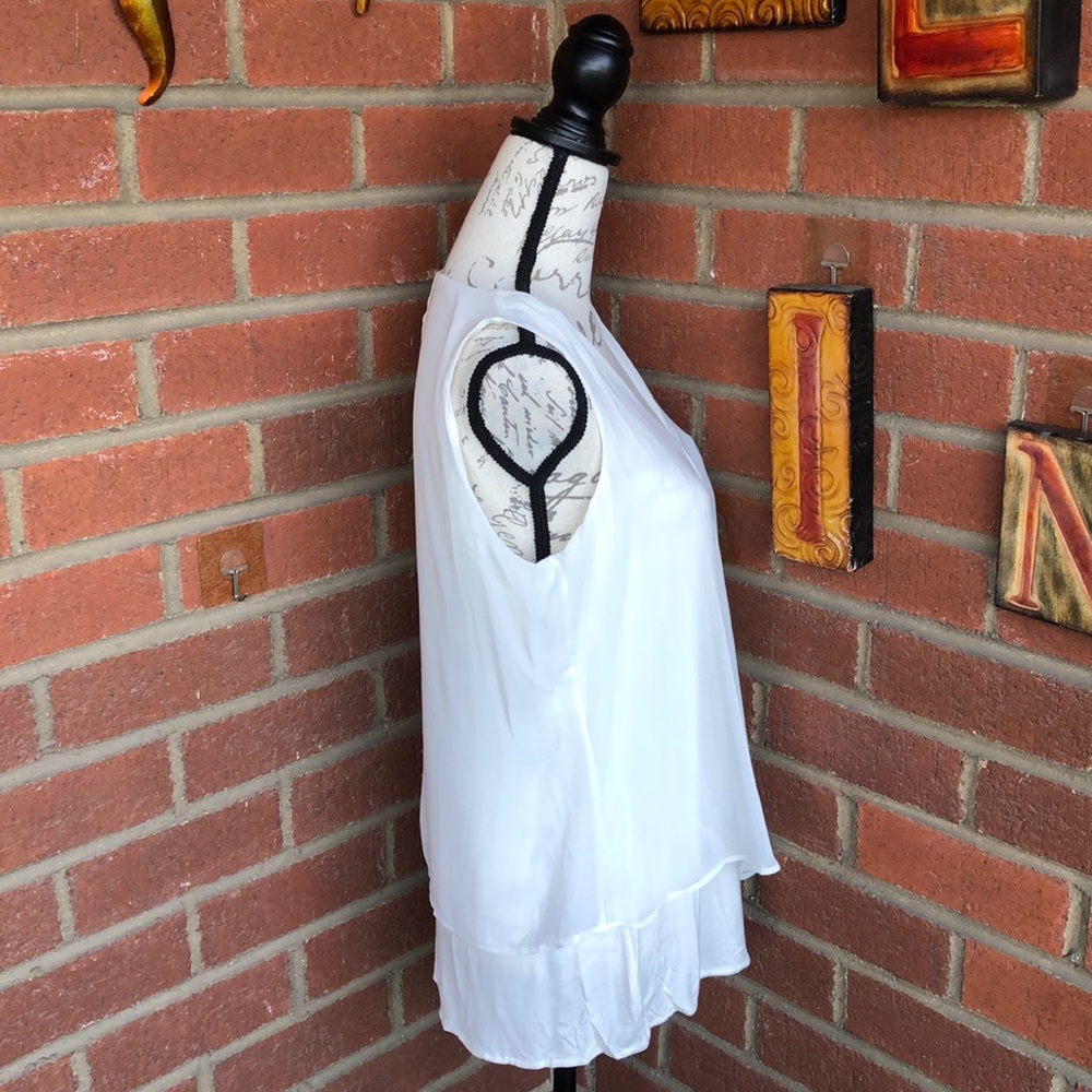 Calvin Klein Layered V-Neck Top - Picture 6 of 8